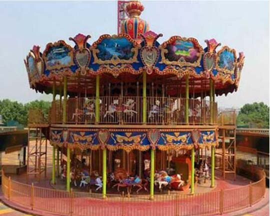 top quality double decker carousel