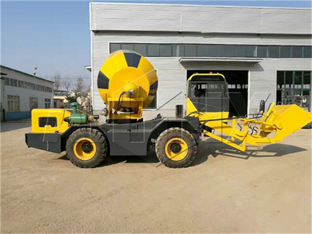 Self-Loading Concrete Mixer