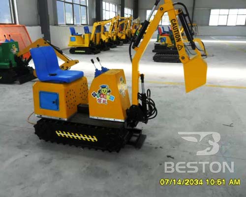 Buy children's excavator rides for park