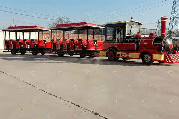 portable electric trackless train