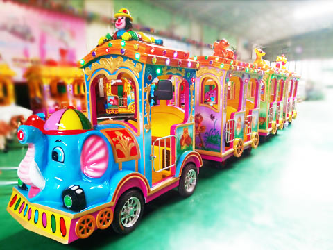 Amusement train rides