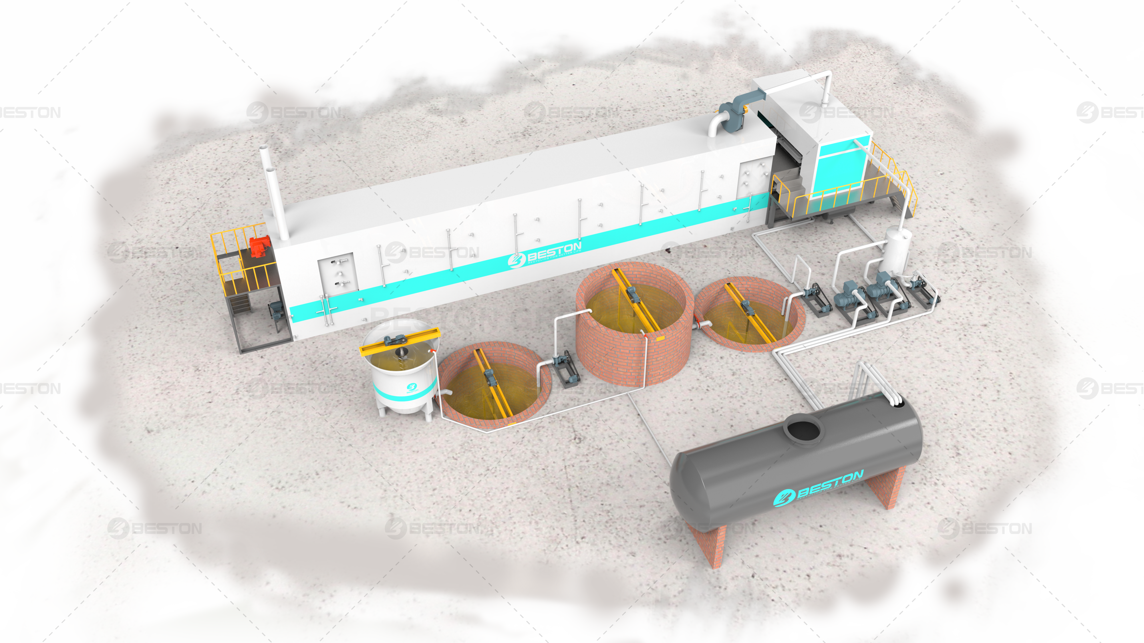 BTF 6-8 Máquina de fabricar bandejas de huevos en Beston